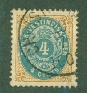 DANISH WEST INDIES 18 USED CV $13.50 BIN $6.00