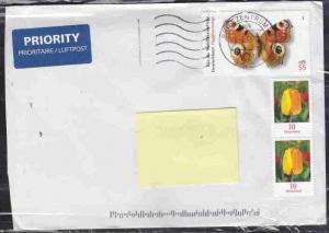 GERMANY TO USA COVER BUTTERFLY, TULIPS AAD8020