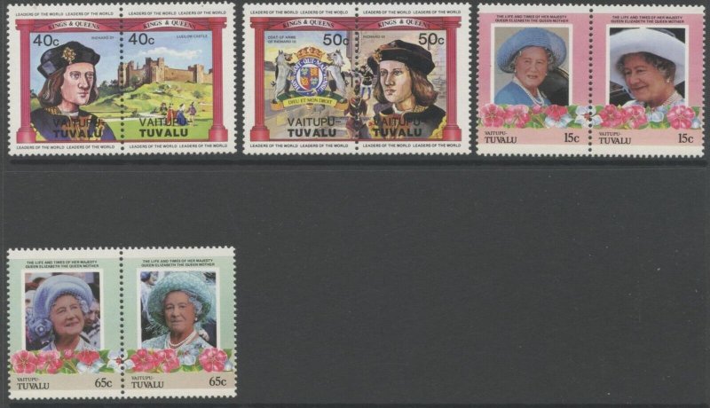 TUVALU 71 Different Colorful Topical Singles & Part Sets from 1984-1986 MNH