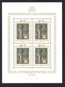 Liechtenstein Sc# 674 MNH Pane/4 1979 Airmail Service & Zeppelin Flight