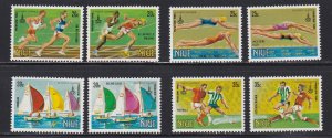 Niue # 293-300, Moscow Summer Olympics, NH, 1/2 Cat.