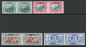 South West Africa SG105/8 1938 Voortrekker Memorial U/M Cat 110 pounds