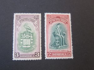 Dominica 1951 Sc 120-1 set MH