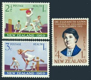 New Zealand B77-B79, MNH. Michel 475-476. Children's Health Camp, 50, 1969.