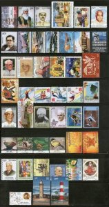 India 2012 Year Pack of 46 Stamps on Olympic Lighthouse Painting Aviation Isr...