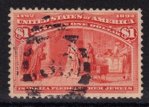 MOstamps - US #241 Used Grade VF-XF 85 with PSAG Cert - Lot # MO-5090 SMQ $775