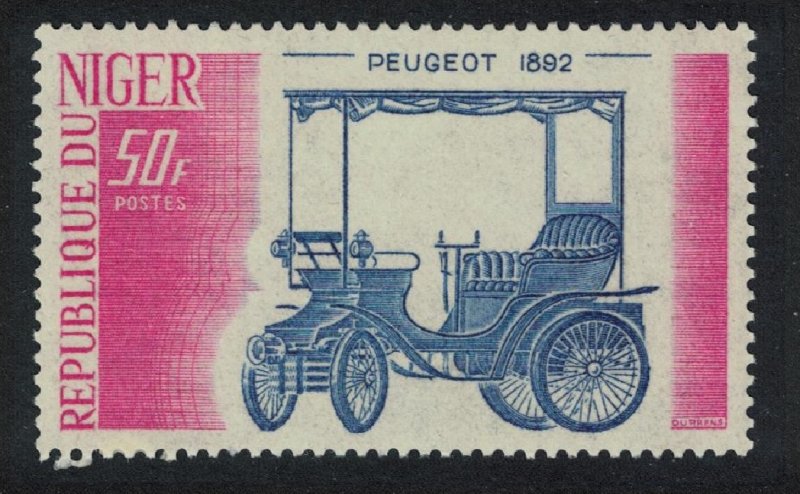 Niger Peugeot 1892 Motorcar 50f 1975 MNH SG#575