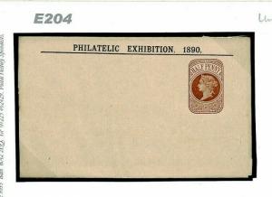 GB EARLY EXHIBITIONS Unused QV Stationery Wrapper 1890 {samwells}E204