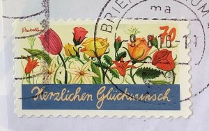 Germany 2016 Scott 2921 used on paper - Congratulations, Herzlichen Glückwunsch
