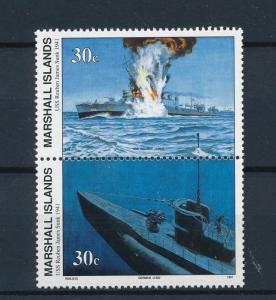 [80951] Marshall Islands 1991 Second World war USS Reuben James Sunk pair MNH