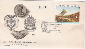 Colombia # C567, Battle of Carabobo, First Day Cover