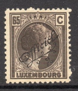 Luxembourg 1926 Early Issue Fine Mint Hinged 65c. Official Optd 309292