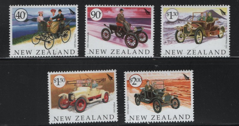 NEW ZEALAND 1885-1889  MNH  ANTIQUE AUTOMOBILES SET 2003