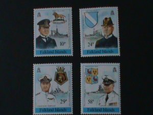 ​FALKLAND ISLANDS-1989 SC# 511-4 75TH ANNIV: BATTLE OF FALKLAND-MNH-VERY FINE