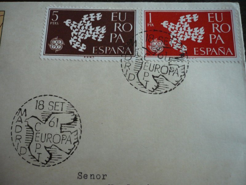 Postal History - Spain - Scott# 1010-1011 - First Day Cover