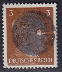 Germany Soviet Zone SBZ - LOCAL POCKAU 3Pf HITLER head - Expertized Valicek