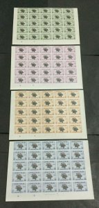 MOMEN: BAHAWALPUR SG #O28-31 SCARCE IMPERF 1949 BLOCKS MINT OG NH #195584-3754