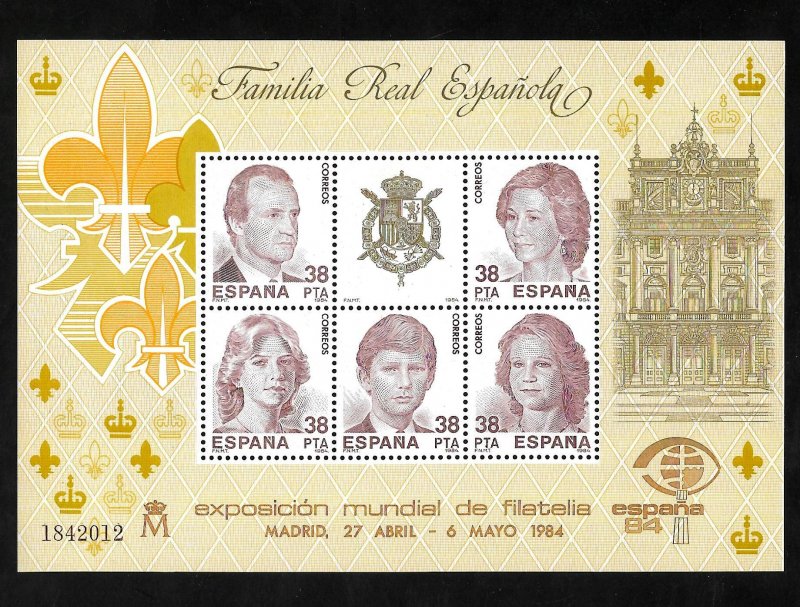 Spain 1984 - MNH - Souvenir Sheet - Scott #2367