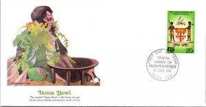 Fiji 1980 FDC - Tanoa Bowl - Suva - J8915