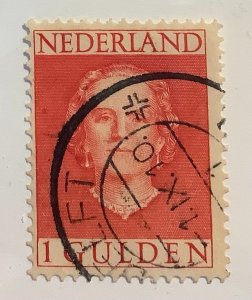 Netherlands 1949 Scott 319 used - 1g,  Queen Juliana