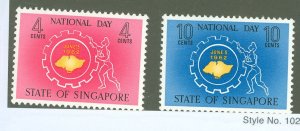 Singapore #60-61 Mint (NH) Single (Complete Set)