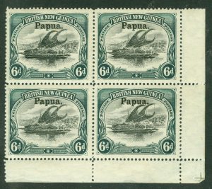 SG 26 Papua (British New Guinea) 1906. 6d black & myrtle-green. A fine fresh...