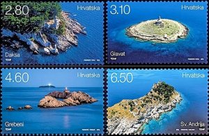 Croatia 2015 MNH Stamps Scott 960-963 Lighthouses