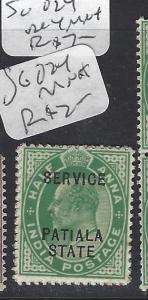 INDIA  PATIALA  (P2410B)  KE  SERVICE 1/2A   SG O24   MNH 