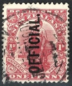 NEW ZEALAND - SC #O34 - USED - 1910 - Item NZ518