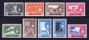 Malaya (Pahang) - Scott #72//80 - MNH/MH - Short set - SCV $18