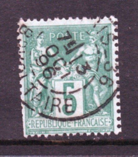 France  Scott # 78   used  single TY2 Catalog
