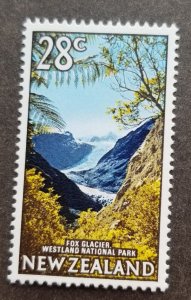 New Zealand Fox Glacier Westland National Park 1968 Mountain Tree (stamp) MNH