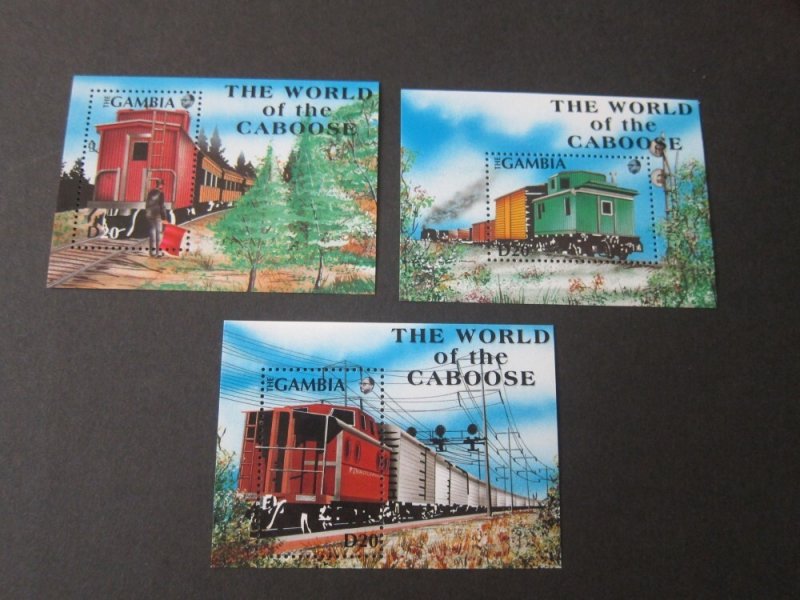 Gambia 1991 Sc 1117-9 Train set MNH