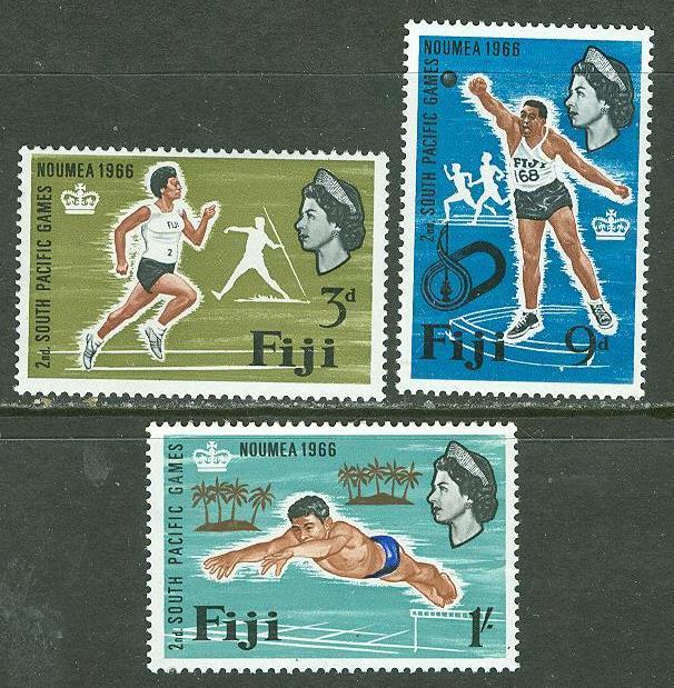 Fiji # 226-28 So. Pacific Games  (3)  Mint NH