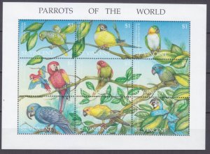 1995 St Vincent 3053-3061KL Birds - Parrot 11,00 €