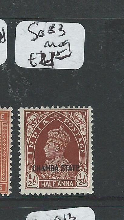 INDIA CHAMBA (PP0804B) KGVI 1/2A  SG 83  MOG