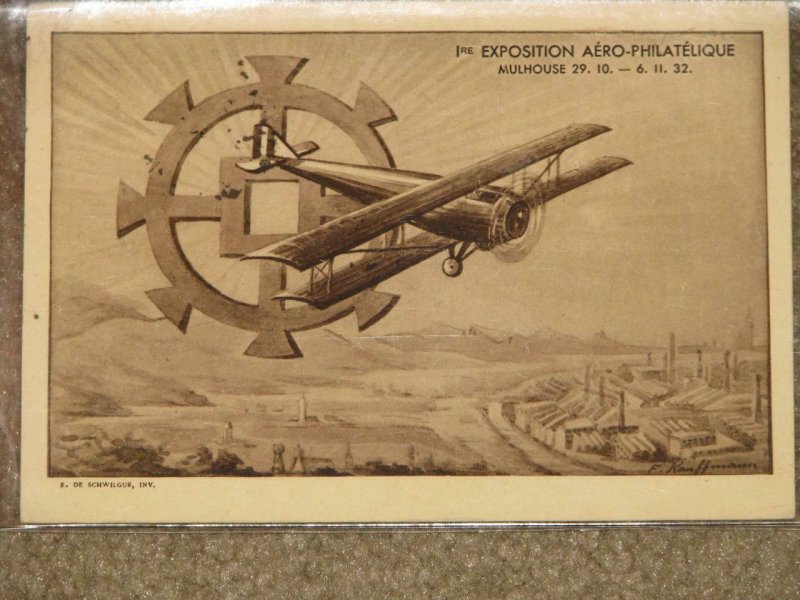 France, Exposition Aero-Philatelique, Mulhouse 29, 10-6-11-32, Scott# B14-15