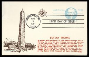#UX89 Isaiah Thomas Edsel FDC