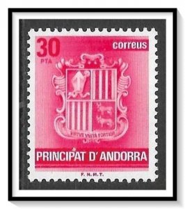 Andorra Spanish #140 Coat Of Arms MNH