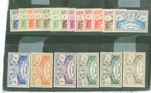 Guadeloupe #168-186 Mint (NH) Single (Complete Set)