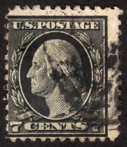 1917, US 7c, Washington, Used, Sc 507