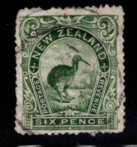 New Zealand Scott 78 Used Kiwi Bird stamp 1898