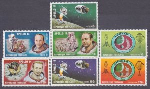 1971 Togo 849-855 Astronauts from Apollo 14 on the Moon 8,00 €