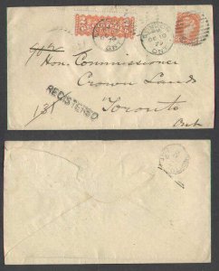Canada-cover #1926 -  2c RLS + 3c Small Queen - Middlesex Cnty - London, Ont dup