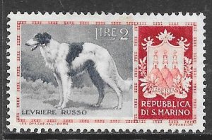 San Marino 376: 2l Borzoi, MH, F-VF