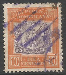 DOMINICAN REPUBLIC 132 VFU ARMS Z6592-5