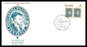 Canada 753-756a Stamp on Stamp Fleetwood Set of Five U/A FDC