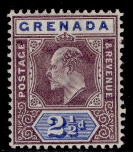 GRENADA EDVII SG70, 2½d purple & ultramarine, M MINT. Cat £60.