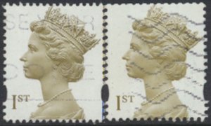 GB New Millennium Machin 1st SG 2124-2124d Used  SC# MH335-MH336 see scans