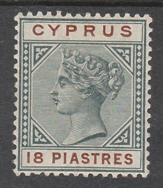 CYPRUS 1894 QV 18PI 